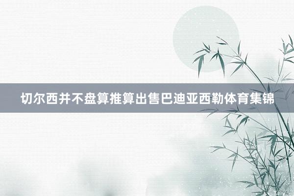 切尔西并不盘算推算出售巴迪亚西勒体育集锦
