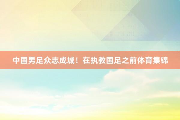 中国男足众志成城！在执教国足之前体育集锦