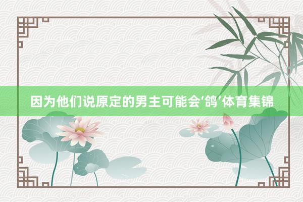 因为他们说原定的男主可能会‘鸽’体育集锦