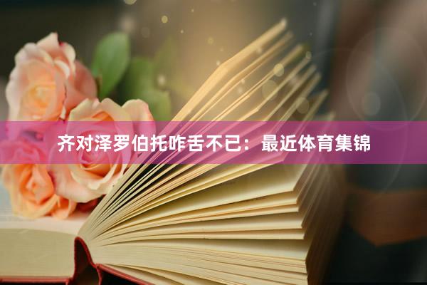 齐对泽罗伯托咋舌不已：最近体育集锦