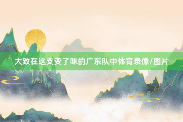 大致在这支变了味的广东队中体育录像/图片
