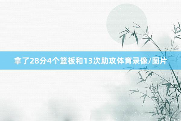拿了28分4个篮板和13次助攻体育录像/图片