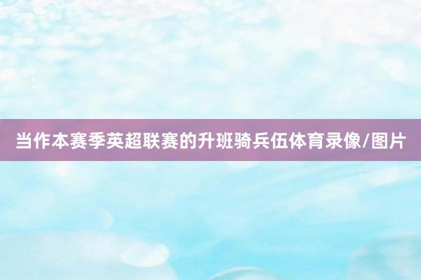 当作本赛季英超联赛的升班骑兵伍体育录像/图片