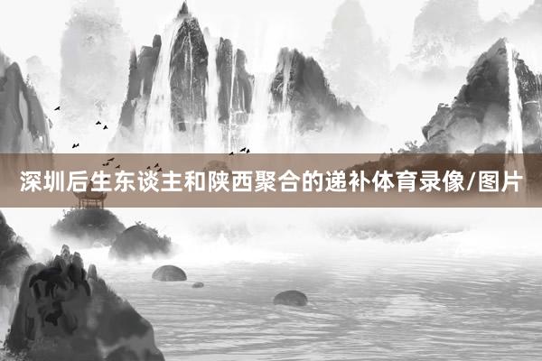 深圳后生东谈主和陕西聚合的递补体育录像/图片