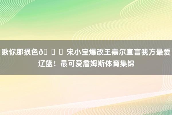 瞅你那损色😛宋小宝爆改王嘉尔直言我方最爱辽篮！最可爱詹姆斯体育集锦