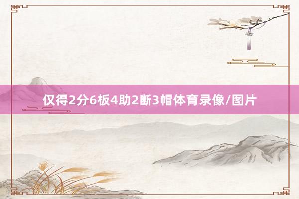 仅得2分6板4助2断3帽体育录像/图片