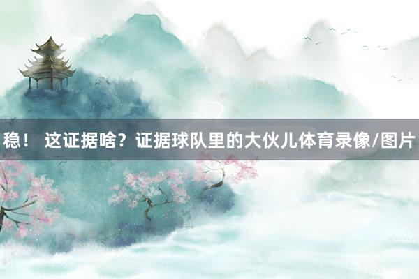 稳！ 这证据啥？证据球队里的大伙儿体育录像/图片