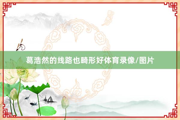 葛浩然的线路也畸形好体育录像/图片