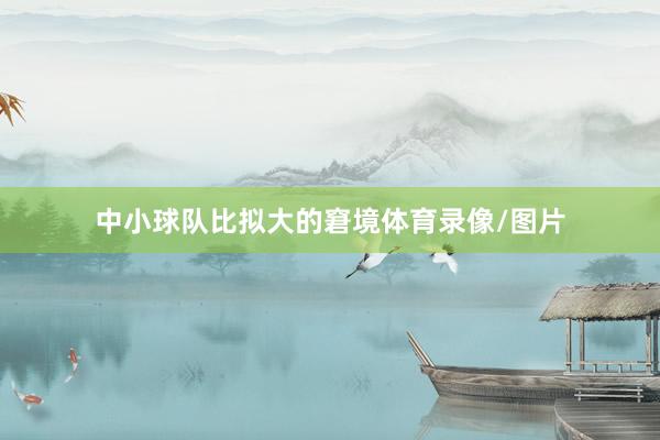 中小球队比拟大的窘境体育录像/图片