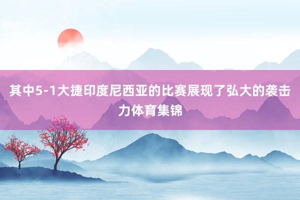 其中5-1大捷印度尼西亚的比赛展现了弘大的袭击力体育集锦