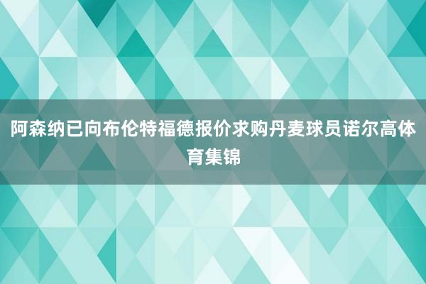 阿森纳已向布伦特福德报价求购丹麦球员诺尔高体育集锦