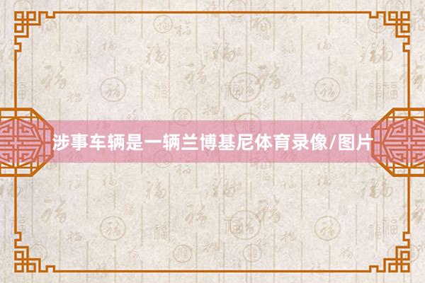 涉事车辆是一辆兰博基尼体育录像/图片