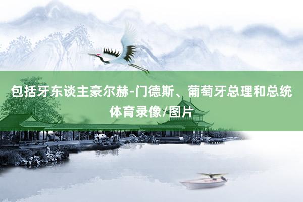 包括牙东谈主豪尔赫-门德斯、葡萄牙总理和总统体育录像/图片
