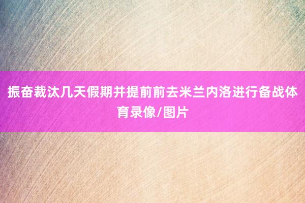 振奋裁汰几天假期并提前前去米兰内洛进行备战体育录像/图片