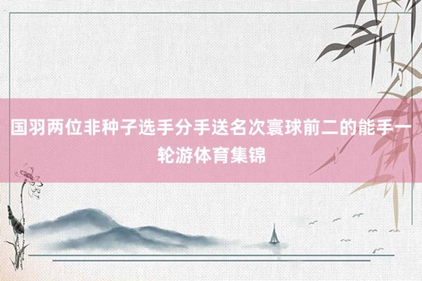 国羽两位非种子选手分手送名次寰球前二的能手一轮游体育集锦