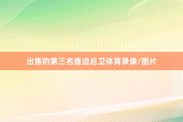 出售的第三名蹙迫后卫体育录像/图片
