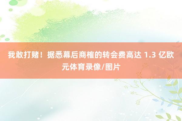 我敢打赌！据悉幕后商榷的转会费高达 1.3 亿欧元体育录像/图片