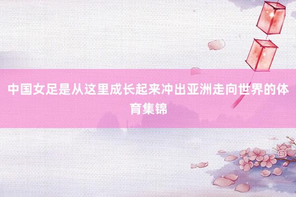 中国女足是从这里成长起来冲出亚洲走向世界的体育集锦