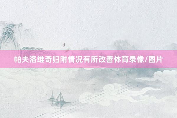 帕夫洛维奇归附情况有所改善体育录像/图片