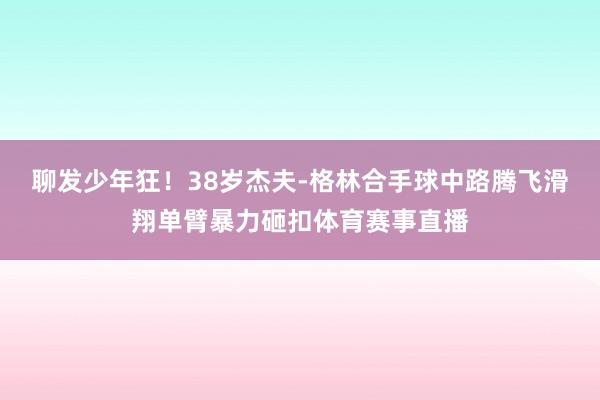 聊发少年狂！38岁杰夫-格林合手球中路腾飞滑翔单臂暴力砸扣体育赛事直播